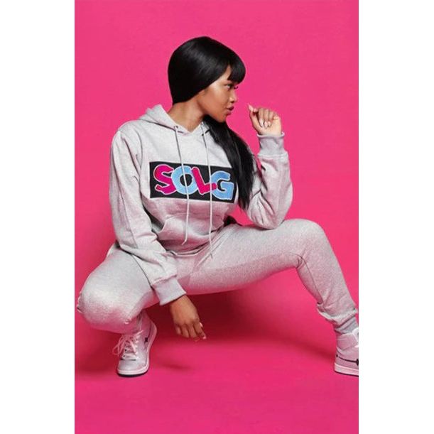 Uni-sex Grey SOLG hoodie