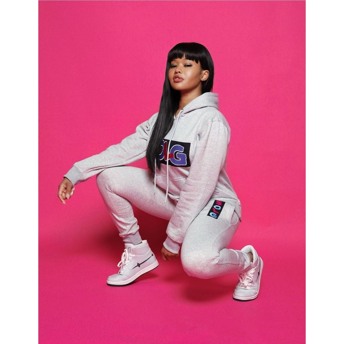 Uni-sex Grey SOLG hoodie