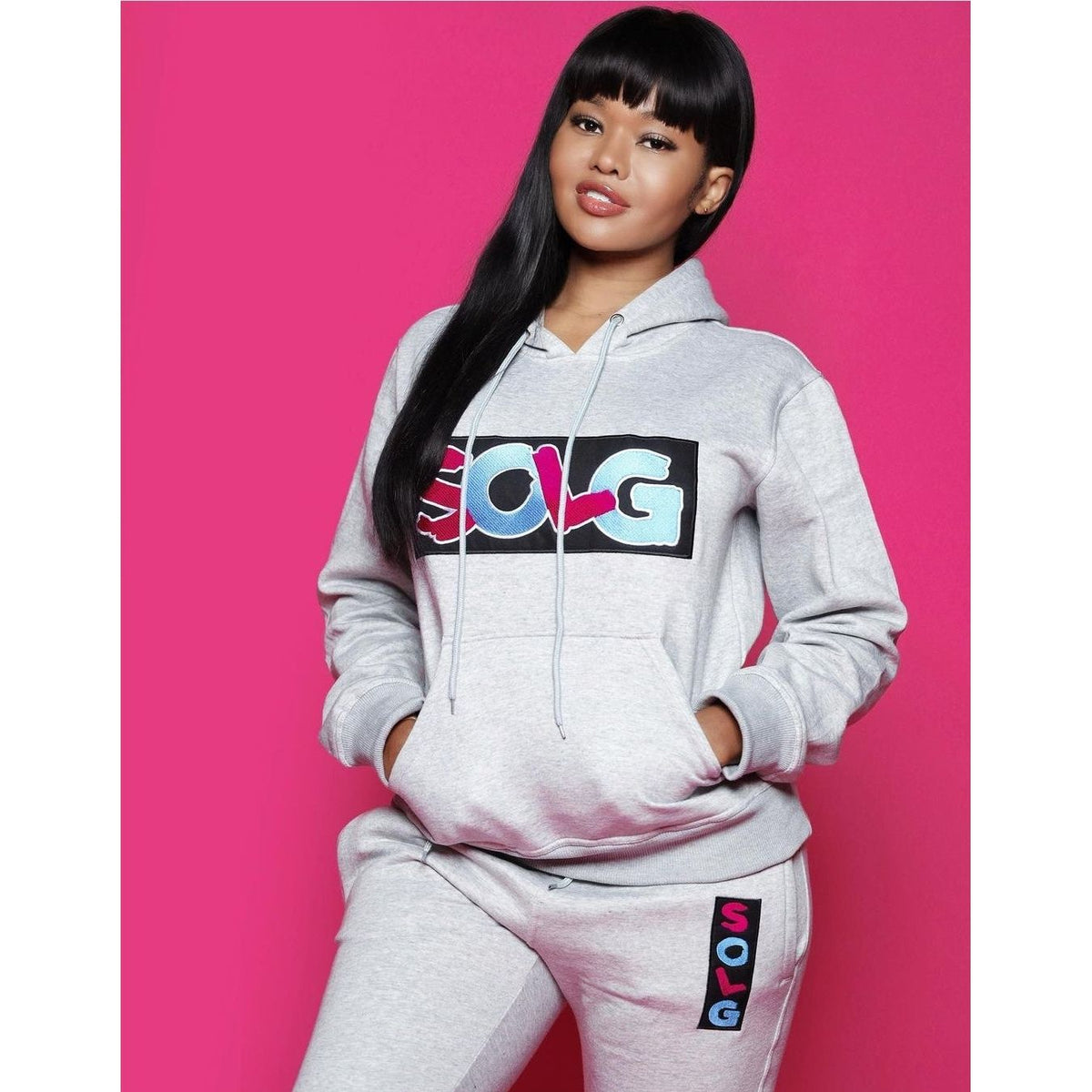 Grey Uni-sex SOLG joggers