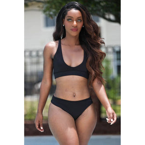 "Black Tide" Swim Suit Bikini Top