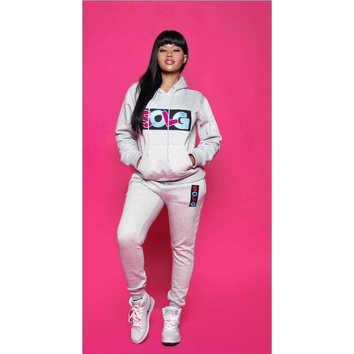 Grey Uni-sex SOLG joggers